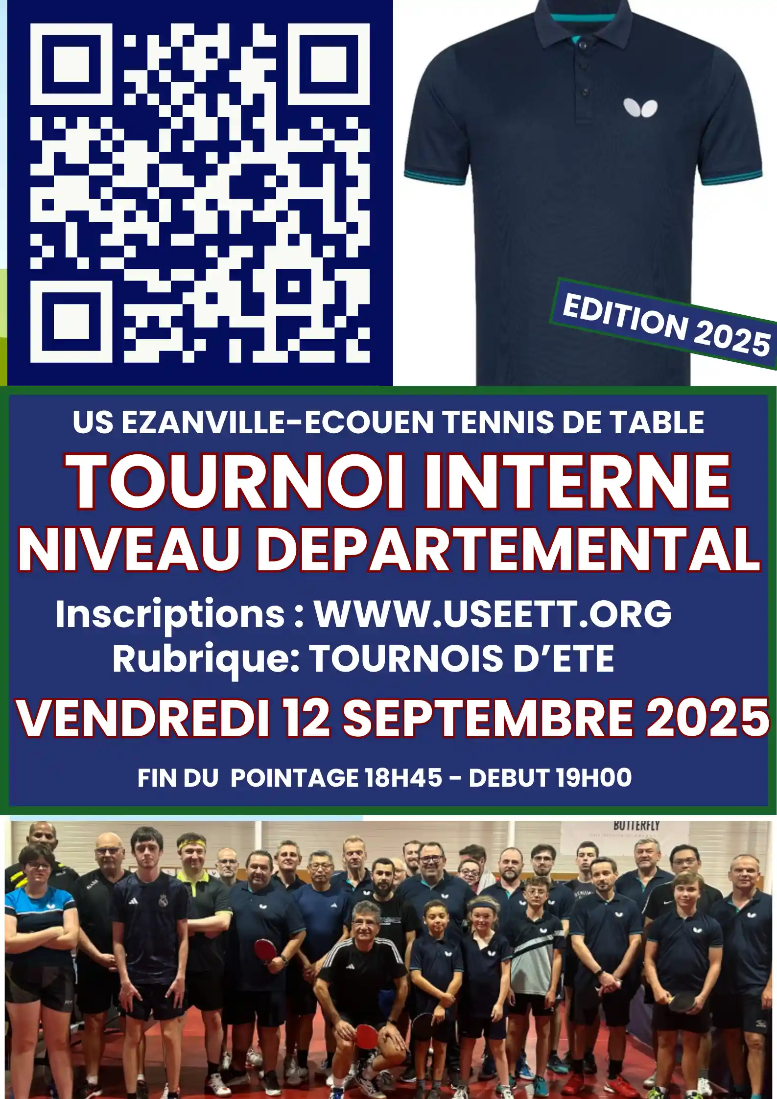 Affiche tournoi du Tournoi interne départemental 2025